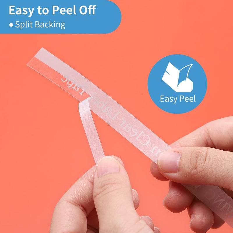 COLORWING TZe-135 White on Clear Tz Tape TZe135 Compatible with Brother 12mm 0.47 Laminated White Clear for Brother PTouch PT-D210 D220 D200 H110 D400 D410 1880 Label Maker  3-Pack - Image 3